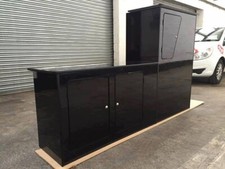 Transit Custom Camper Kitchen Unit pod Black Gloss SWB Standard Lightweight Ply