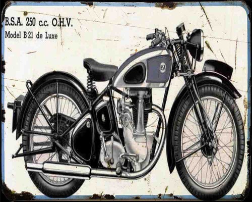 Bsa b21 photo print - bsa,