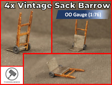 4 x Sack Barrow for Model Railway Scenery Pack 1:76 OO 00 Gauge 4mm