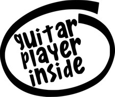 Guitar Player Inside Vinyl