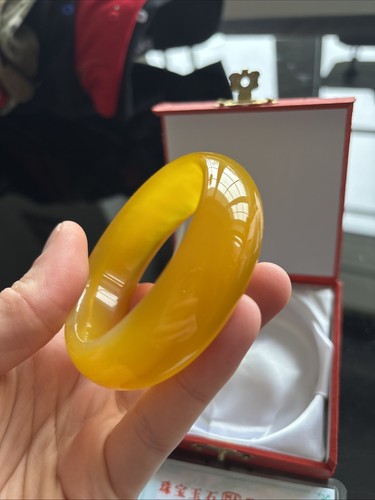 Yellow jade bangle - jade, bracelet