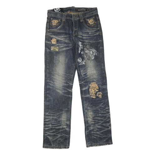 Mens blue regular fit denim - fit,
