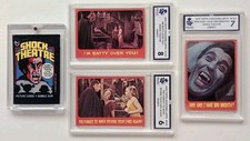 1976 TOPPS SHOCK THEATRE SHOCKING LAFFS TRADING CARDS GRADED WITH WAX WRAPPER 