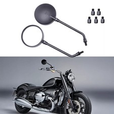 Pair Stainless Motorcycle Rear View Side Mirror 10mm/8mm For F650GS F800R R1200R