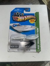 2012 Hot Wheels U.S.S. ENTERPRISE NCC-1701 Battle Damaged 60/250 GREAT CARD 