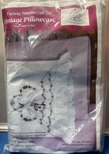 Vintage pillowcase somba lady - vintage,