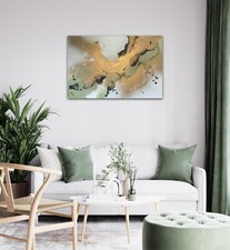 Original fluid art acrylic canvas art painting by Kerry Bowler artist