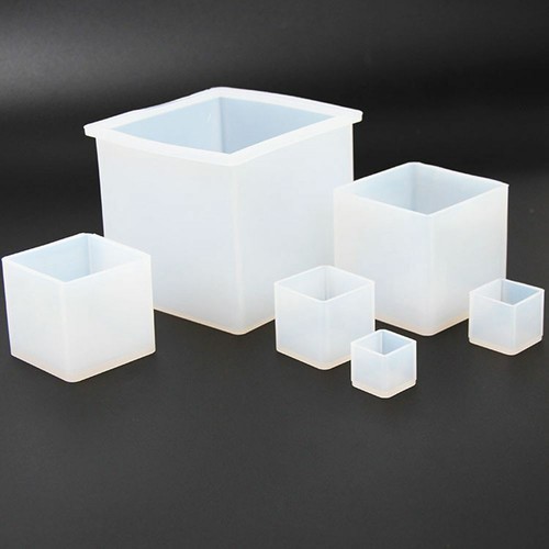 Square resin mold - square, silicone