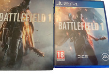 BATTLEFIELD 1 PS4 GAME WITH METAL CASE. cert 18 PLAYSTATION 4