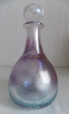 PETER TYSOE studio glass iridescent PERFUME BOTTLE scent signed 1980 art