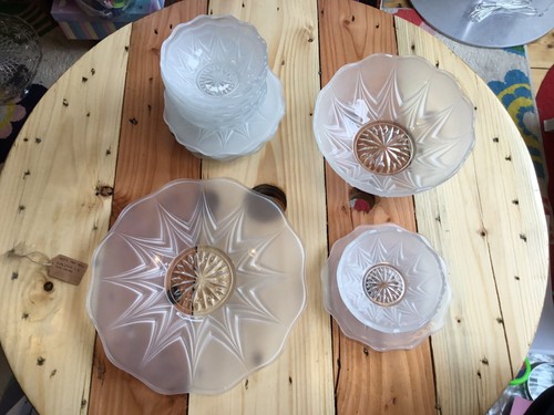 Art deco frosted glass - frosted, dessert