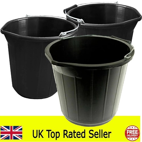 Black buckets gallon 14l - buckets, 3