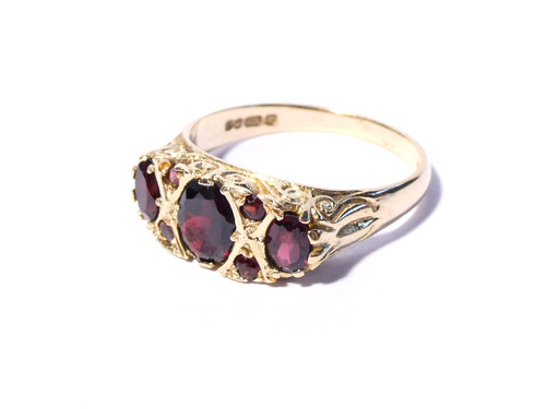 Vintage 9ct gold - 9ct, garnet