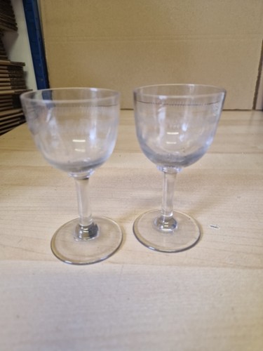 Pair vintage greek key - ,