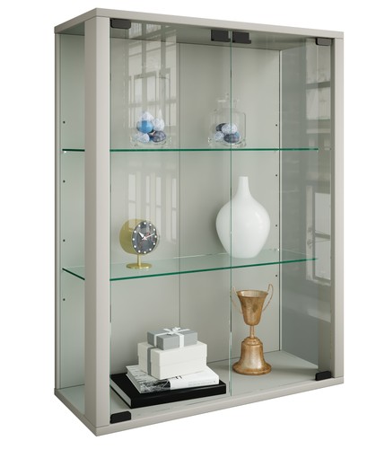 Wall display cabinet hanging