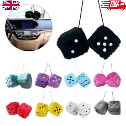 Soft fluffy furry dice - soft,