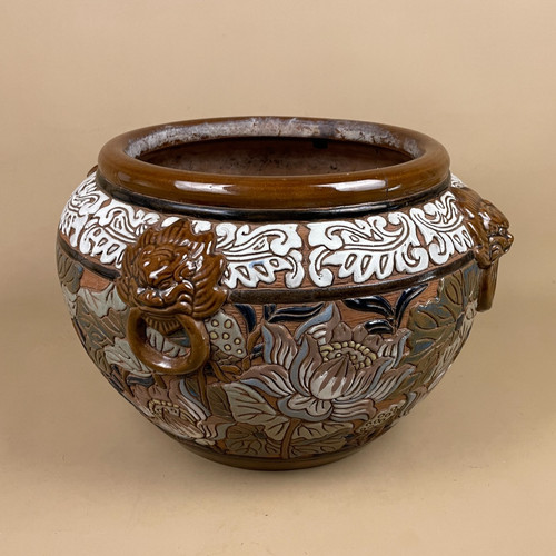 Antique oriental planter - oriental,