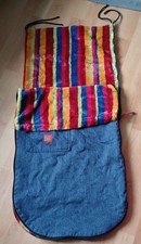 Original Buggy Snuggle Baby Footmuff Pushchair Stroller Pram Rainbow Stripe Blue