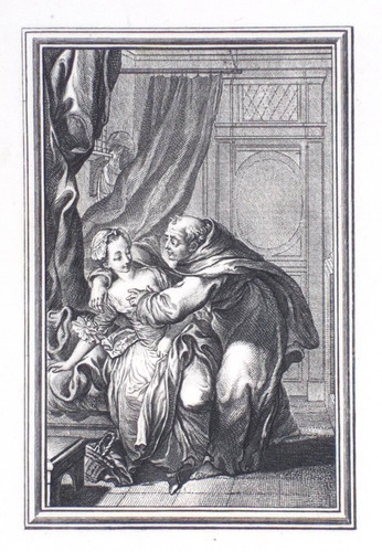 Old antique print erotica - old,