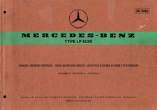 MERCEDES-BENZ LP1620 ~ 1964 ~ Chassis & Body PARTS LIST Catalogue Book 30 046