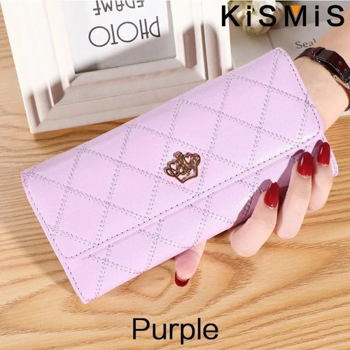 Ladies leather wallet long - ladies,