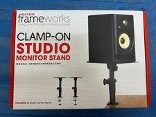 Gator Frameworks Desktop Clamp-On Studio Monitor and Speaker Stand - Set of 2