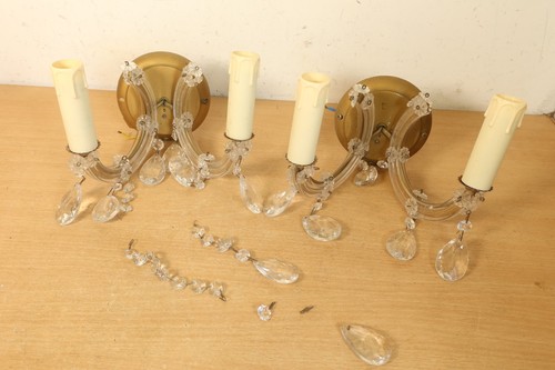 Pair vintage venetian metal - venetian,