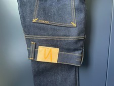 Nudie Organic – Grim Tim Dry True Navy – W32 L32 – New but without tags