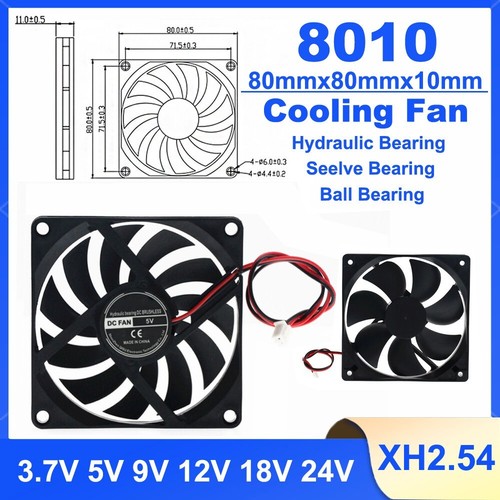 8010 80mm 10mm brushless pc - 80mm,