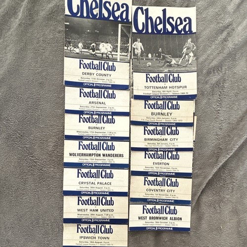 Chelsea match programmes - match,
