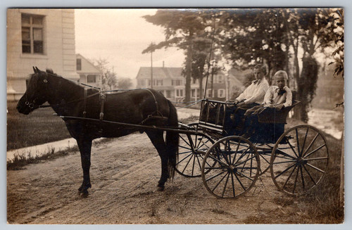 Rppc c1910s two young - young, boys