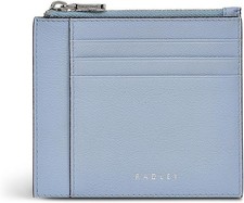 RADLEY London Lynton Close Women's Leather Small Ziptop Card Holder, Blue 