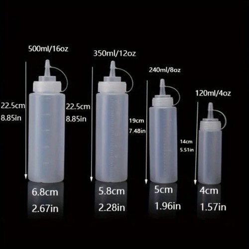 3pcs 240ml plastic clear - 3pcs,