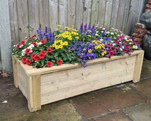 Wooden garden planter - wooden,