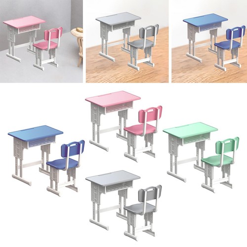 Dollhouse desk and - chair, set