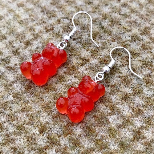 Red gummy bear drop - gummy,