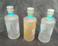 Malfy Gin Bottles Rosa & Arancia Empty Glass Bottles x 3 Frosted Upcycling 70cl 