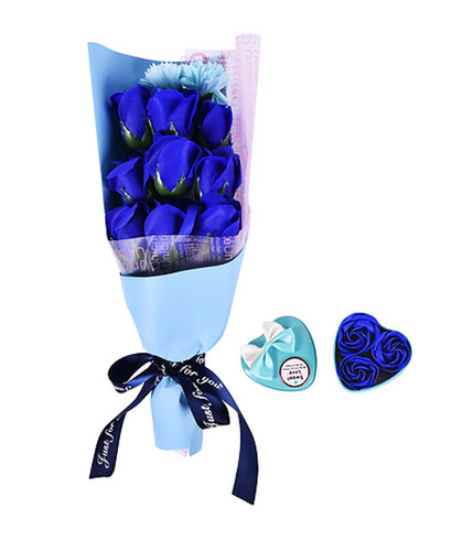 Blue bouquet rose - bouquet,