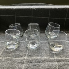 Rocking Whisky Glasses Set Of Six Rotating Base Tumblers Aroma Enhancing X6