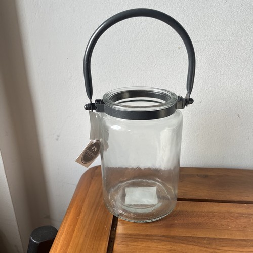 Glass lantern tea light - glass, holder