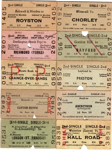 Edmondson rail tickets lot - rail, (lot