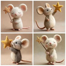 Cute mouse felt mice - mouse, ornaments