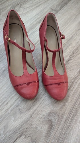 Autograph red leather sandals - leather,