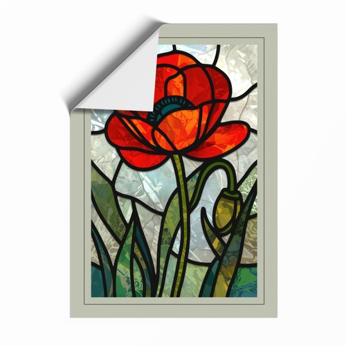 Stained glass bloom botanical - bloom,