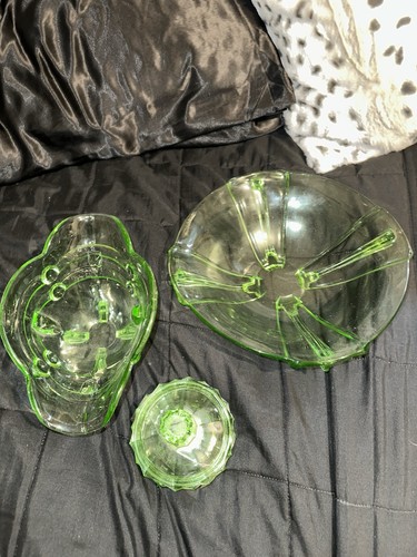 Art deco vintage green uranium - art,