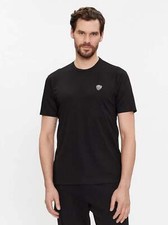 EA7 Mens Black Basic Crest