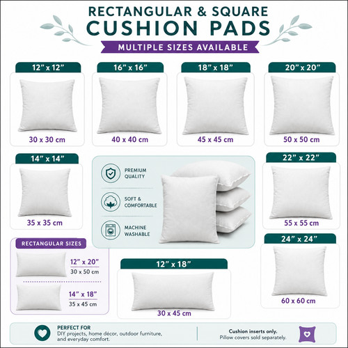 Hollowfibre cushion pads inner - hollowfibre,