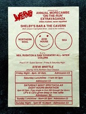 Vintage MORECAMBE 1989 Scooter Rally NORTHERN SOUL FLYER Vespa LAMBRETTA Inferno