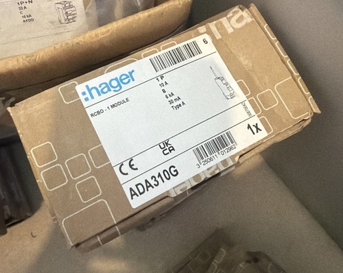 Hager 10a rcbo ada310g - hager,