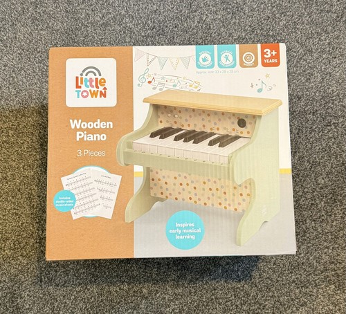 Little town wooden piano kids - town,